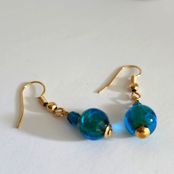 Blue Beaded Earring - Picture 5 of 5